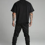 SikSilk - Black Cargo Joggers